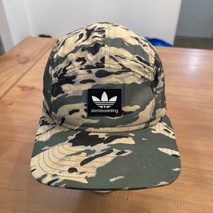 ADIDAS Skateboarding 5 PANEL HAT Camouflage Camo Skater Cap Adjust Strap